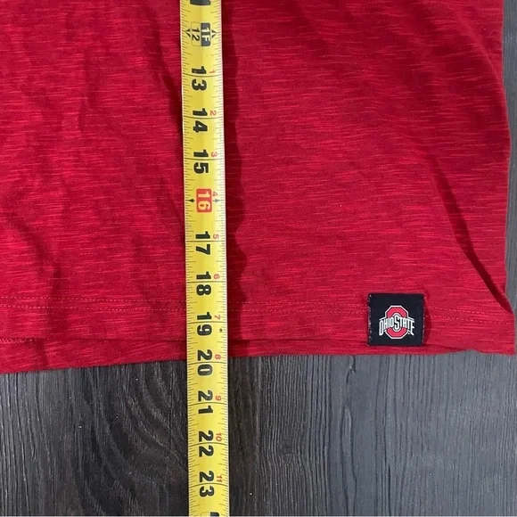 Nike Womens OSU Ohio State Buckeyes Crop Top Shirt Size XXL Red 2X Dri-Fit - Picture 7 of 10